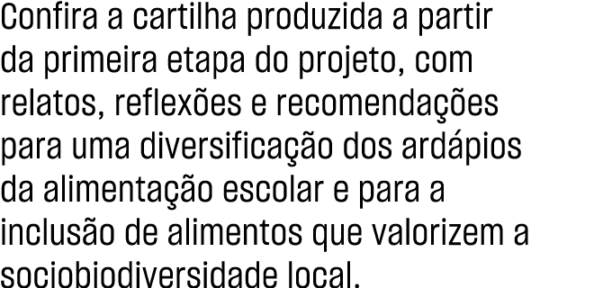 Confira a cartilha produzida a partir da primeira etapa do projeto, com relatos, reflex es e recomenda es para uma d...